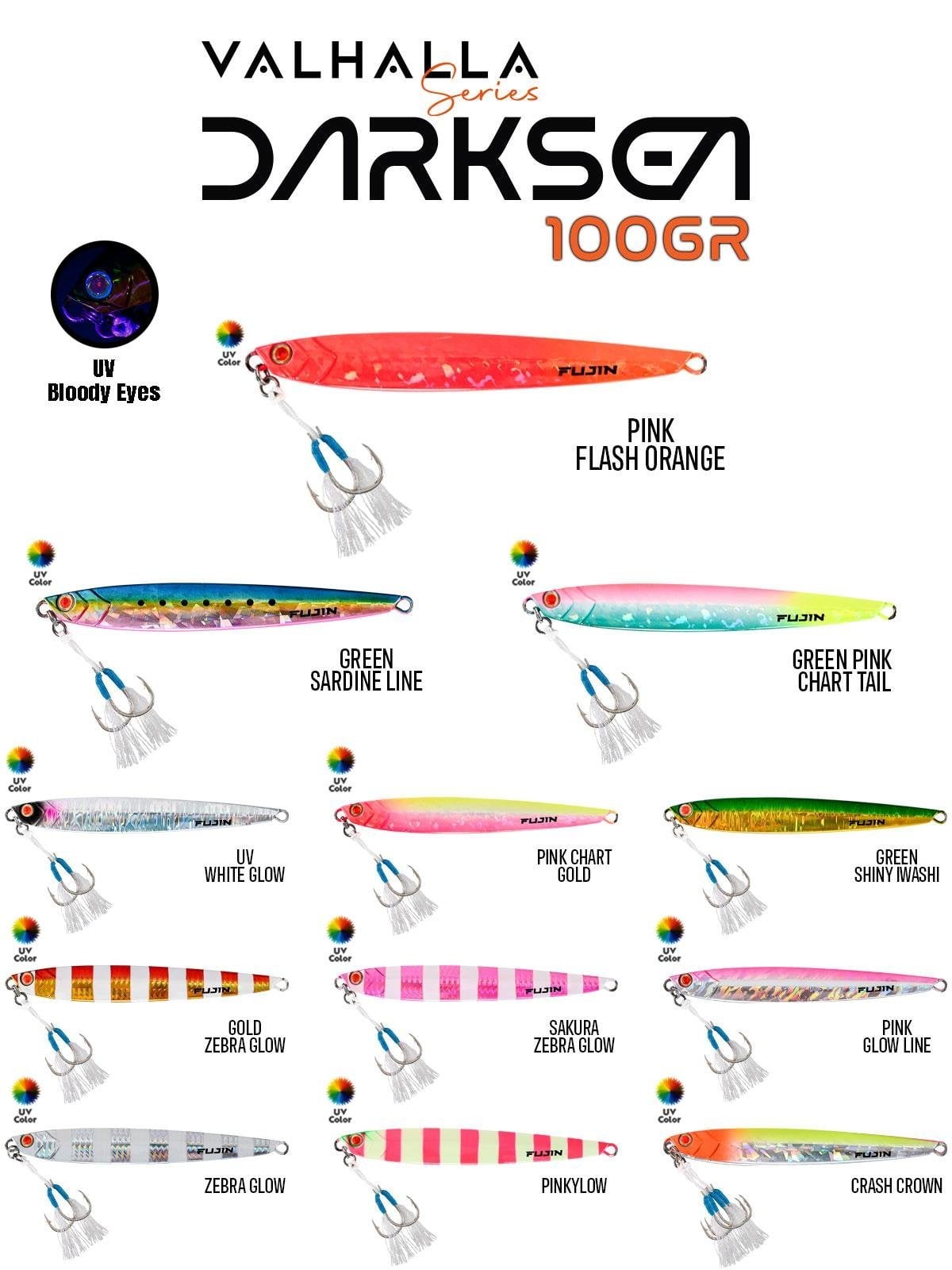 Fujin Valhalla Darksea 100gr Metal Jig Yem