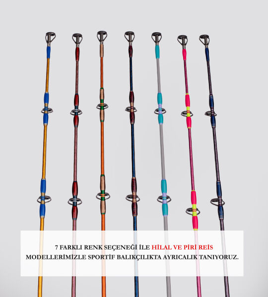 DCR HİLAL TETİKLİ JIG VE CANLI YEM KAMIŞI 185 CM 100-300 HARDAL