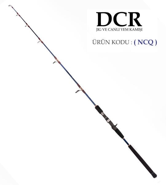 DCR HİLAL TETİKLİ JIG VE CANLI YEM KAMIŞI 185 CM 100-300 LACİVERT