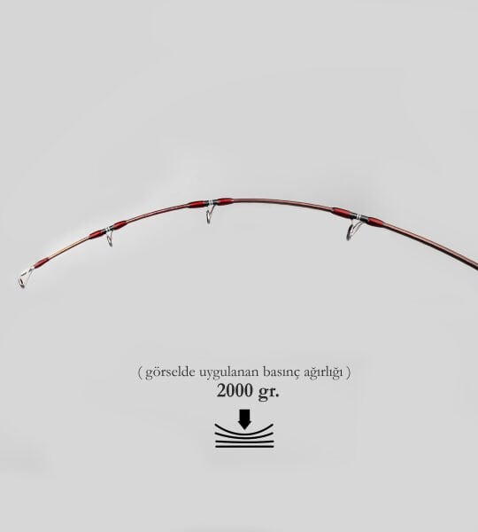 DCR HİLAL JIG VE CANLI YEM KAMIŞI 185 CM 100-300 BORDO