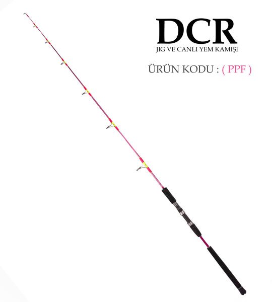 DCR HİLAL JIG VE CANLI YEM KAMIŞI 185 CM 100-300 PEMBE