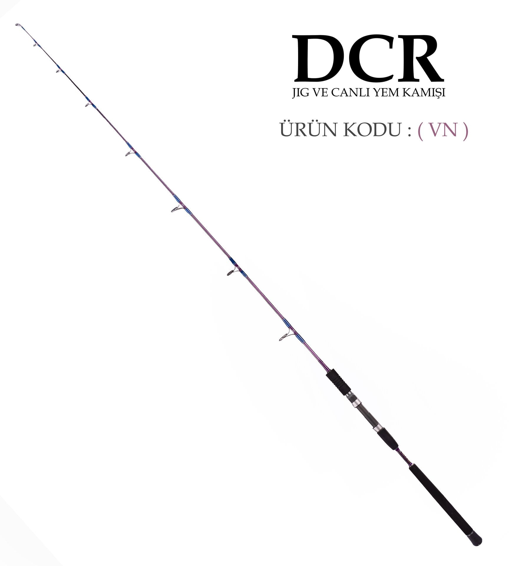 DCR HİLAL JIG VE CANLI YEM KAMIŞI 185 CM 100-300 MOR