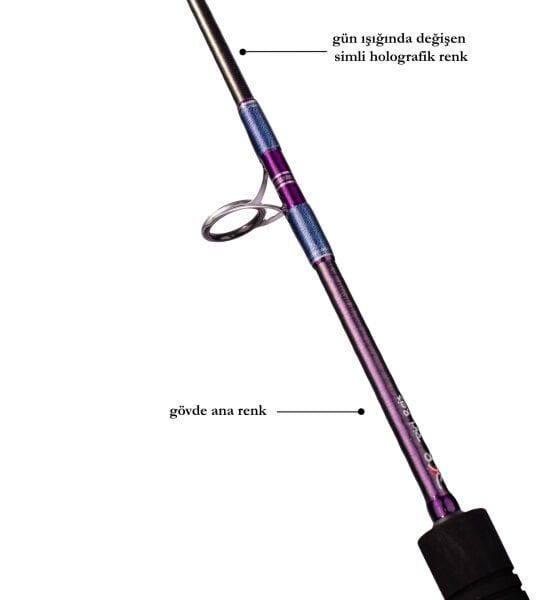 DCR HİLAL JIG VE CANLI YEM KAMIŞI 185 CM 100-300 MOR