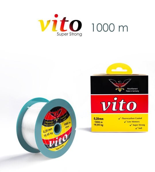 VİTO 0,28 1000M BOBİN MİSİNA ŞEFFAF