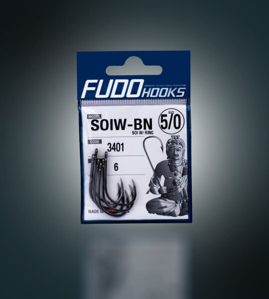 3401 SOI W/RING #5/0 BLACK NIKEL 6P
