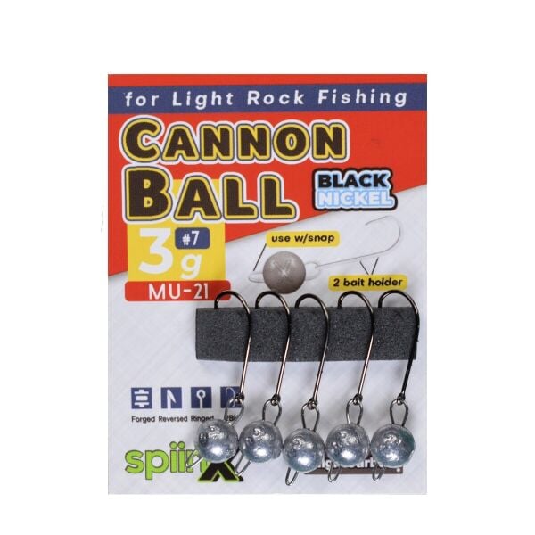 SPIINX CANNON BALL JIGHEAD HAM 2.5G #8 5P