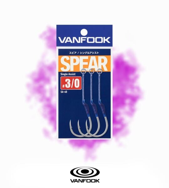 VANFOOK SA-60 SPEAR SINGLE ASSIST 3P #3/0