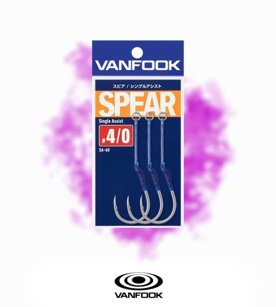 VANFOOK SA-60 SPEAR SINGLE ASSIST 3P #4/0