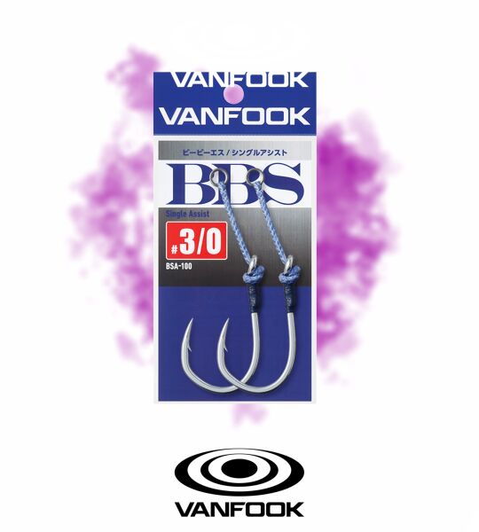 VANFOOK BSA-100 BBS SINGLE ASSIST 2P #3/0