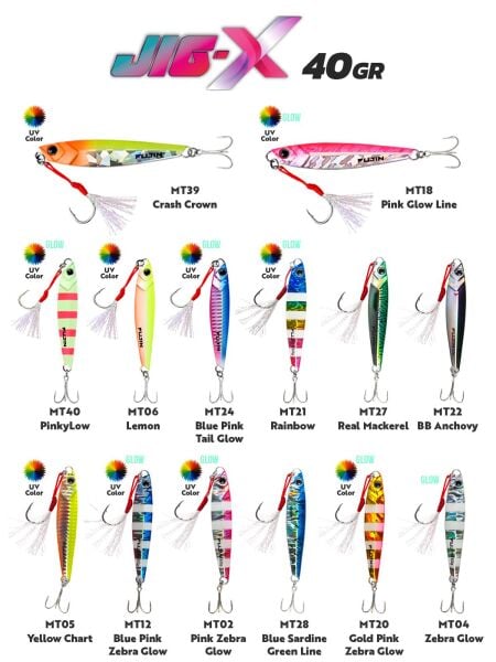 Fujin Jig-X 40gr Shore Jigging Jig Yem