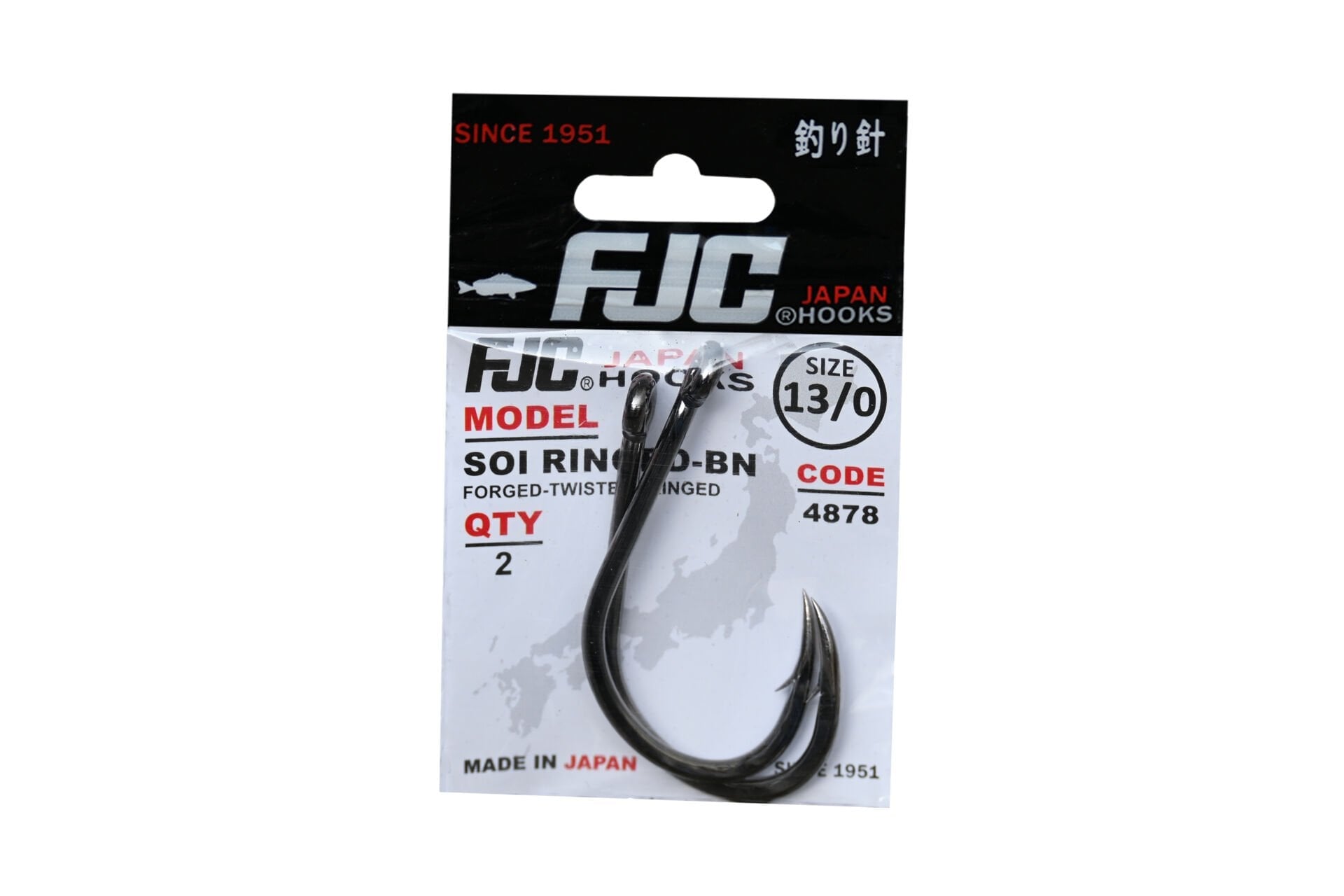 FJC4878 SOI RINGED BLACK NIKEL 8/0