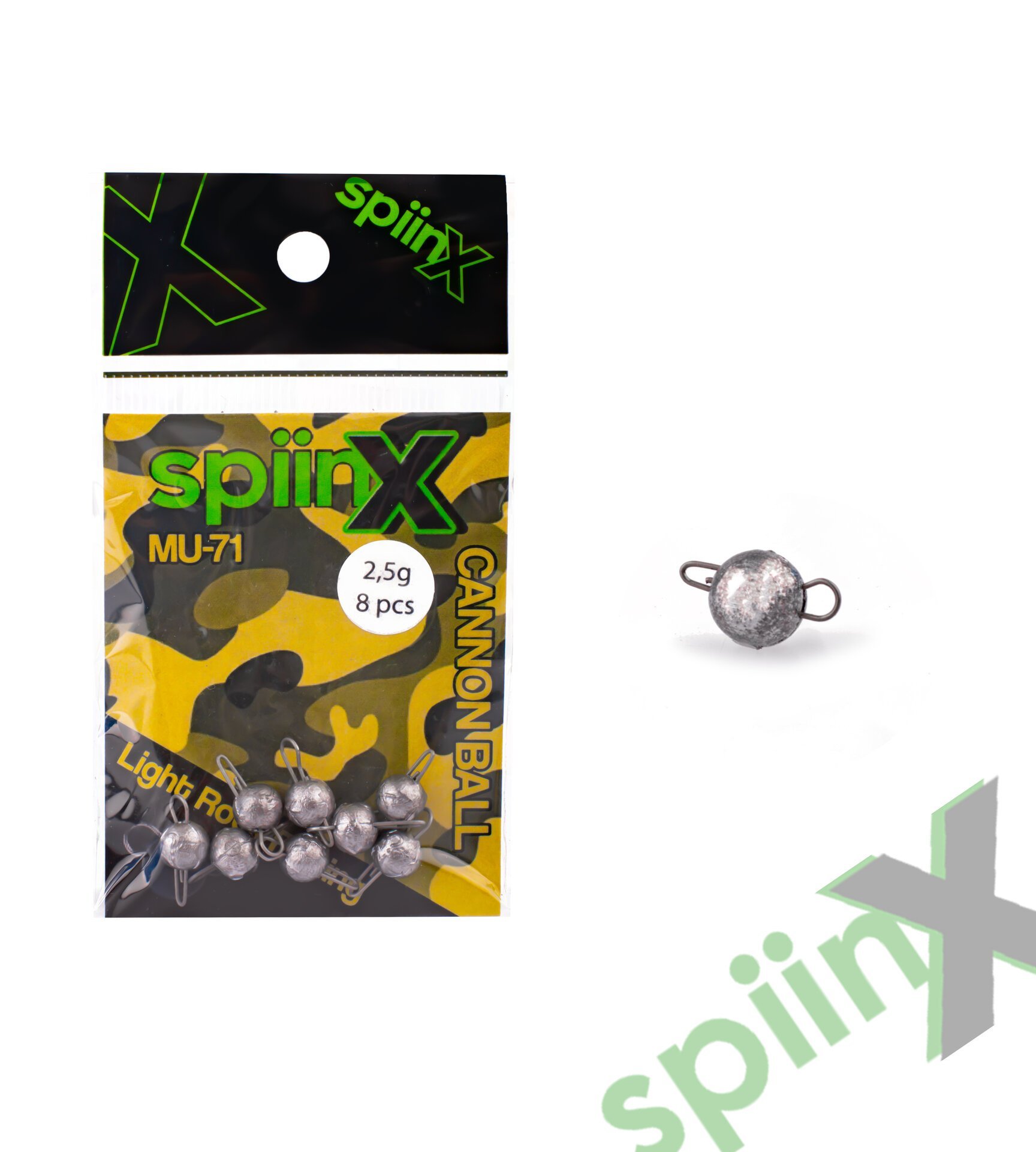 SPIINX CANNON BALL JIGHEAD HAM İĞNESİZ 2.5G 8P