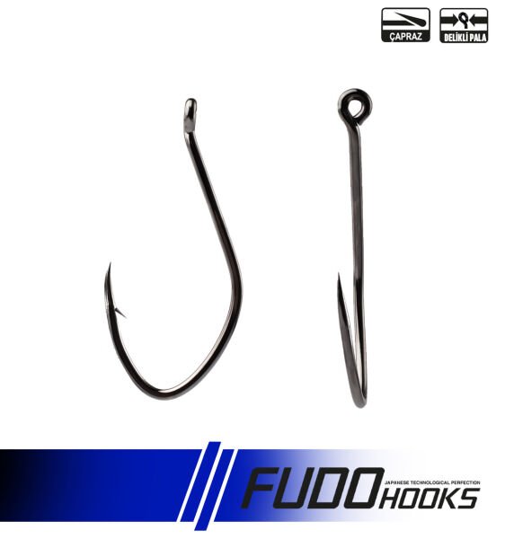 6901 FUDO CATFISH #7/0 BLACK NIKEL 4P