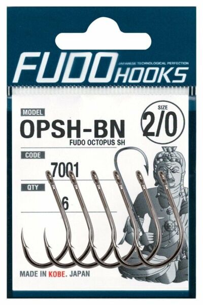 7001 FUDO OCTOPUS SH #4/0 BLACK NIKEL 4P