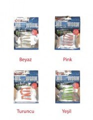 Captain 3522 Mad Bite Worm T Tail 3.6cm Aromalı LRF Silikon Yem 5'li Set