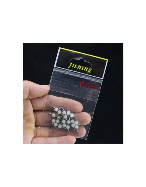 Captain 5049 Üçlü Boncuklu Fırdöndü 10'lu Paket Black Nikel