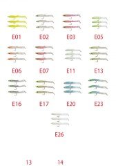 Captain 3526 Eel Fish 5cm Silikon Zargana Suni Yem 3'lü Paket