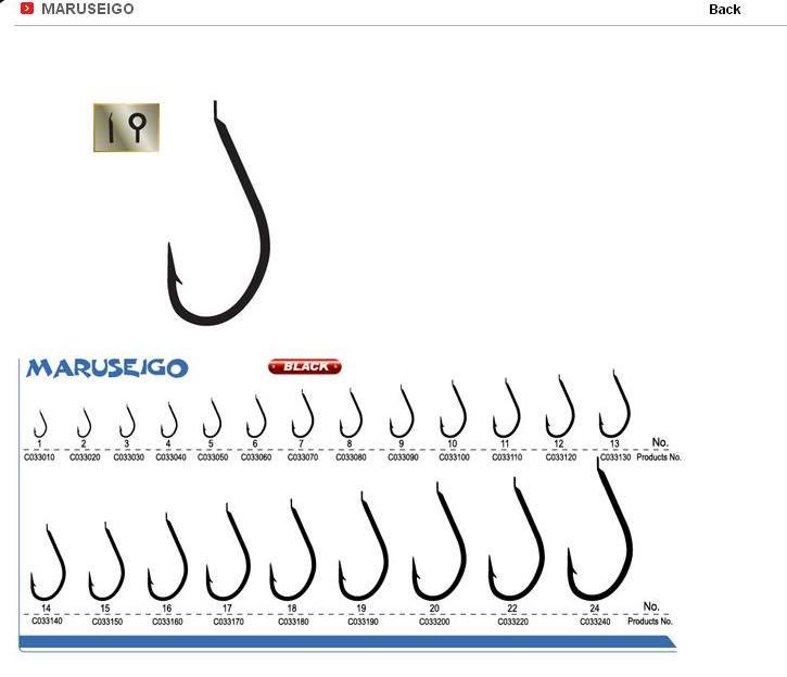 RYOBI JAPAN MARUSEIGO BLACK NIKEL ÇAPRAZ İĞNE 1/0 - 7 li paketlerde