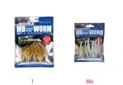 Captain 3531 Silikon Karides 6cm Suni Yem 6'lı Paket