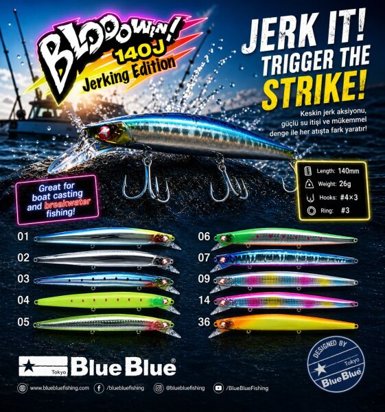 BLOOWIN! 140 JERKING EDITION 26G #01