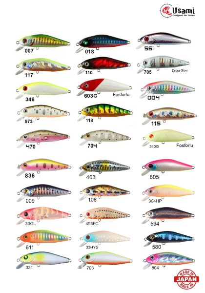 Usami Minn Shad 58F-SR 4.6 G Maket Balık 311