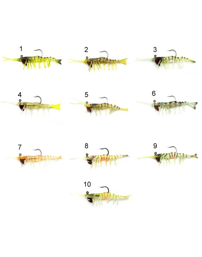 Captain 3049 Magic Shrimp 3D Silikon Karides 76mm 5.5gr Suni Yem