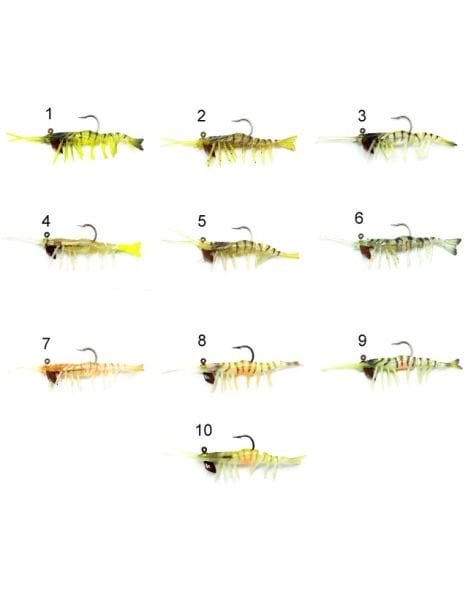 Captain 3049 Magic Shrimp 3D Silikon Karides 76mm 5.5gr Suni Yem
