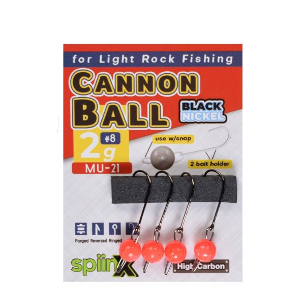SPIINX CANNON BALL JIGHEAD UV PEMBE 3G #7 4P