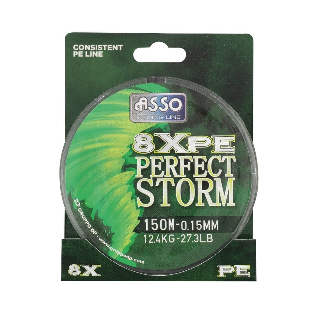 Asso Perfect Storm 8 Örgü İp Misina 150MT No: 0,15MM / 150MT / 27,30 LB