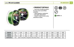 Asso Pe Classic 6 Örgü ( Dyneema ) 100 MT NO: 0,45MM / 84,80 LB
