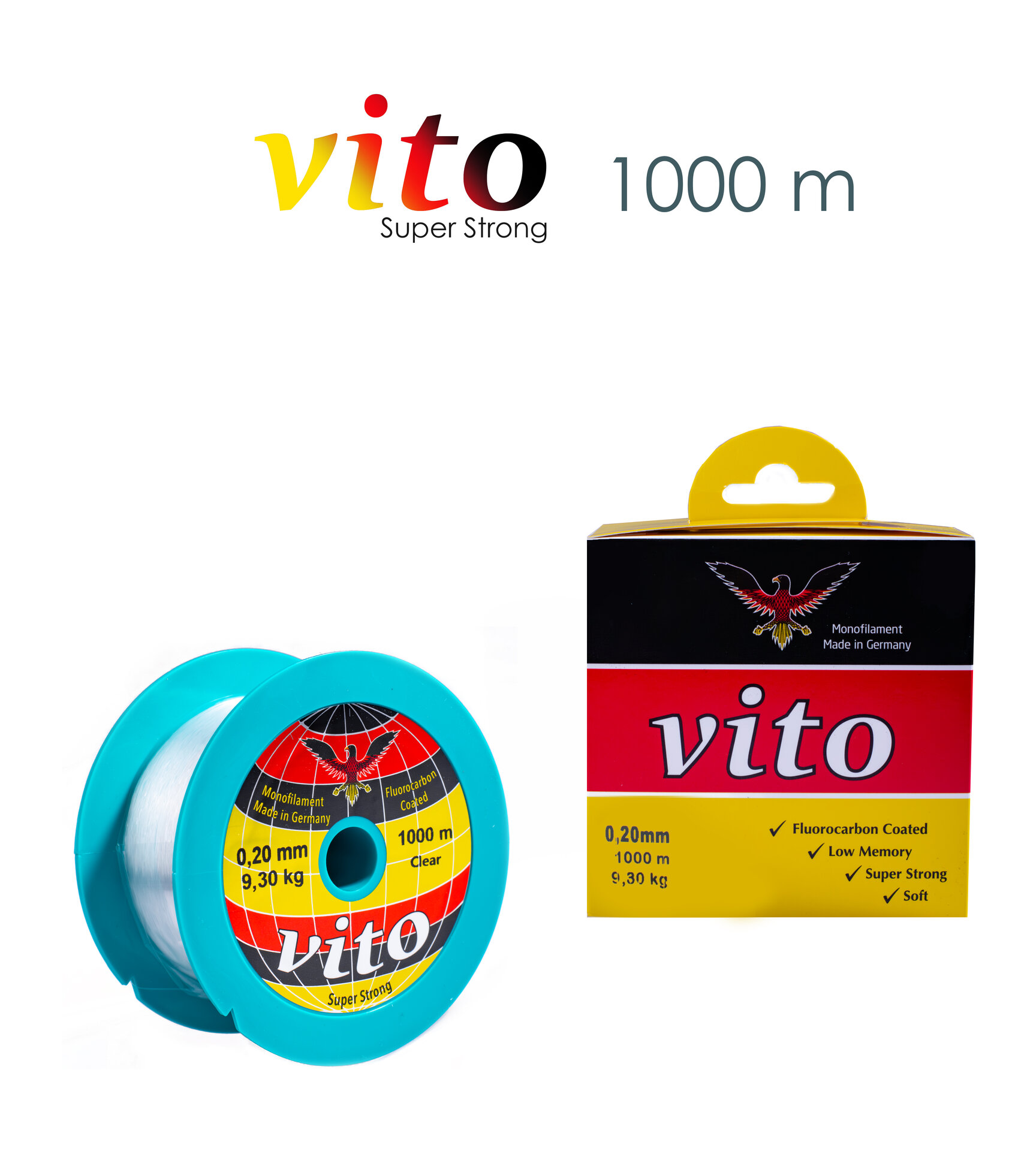 VİTO 0,20 1000M BOBİN MİSİNA ŞEFFAF
