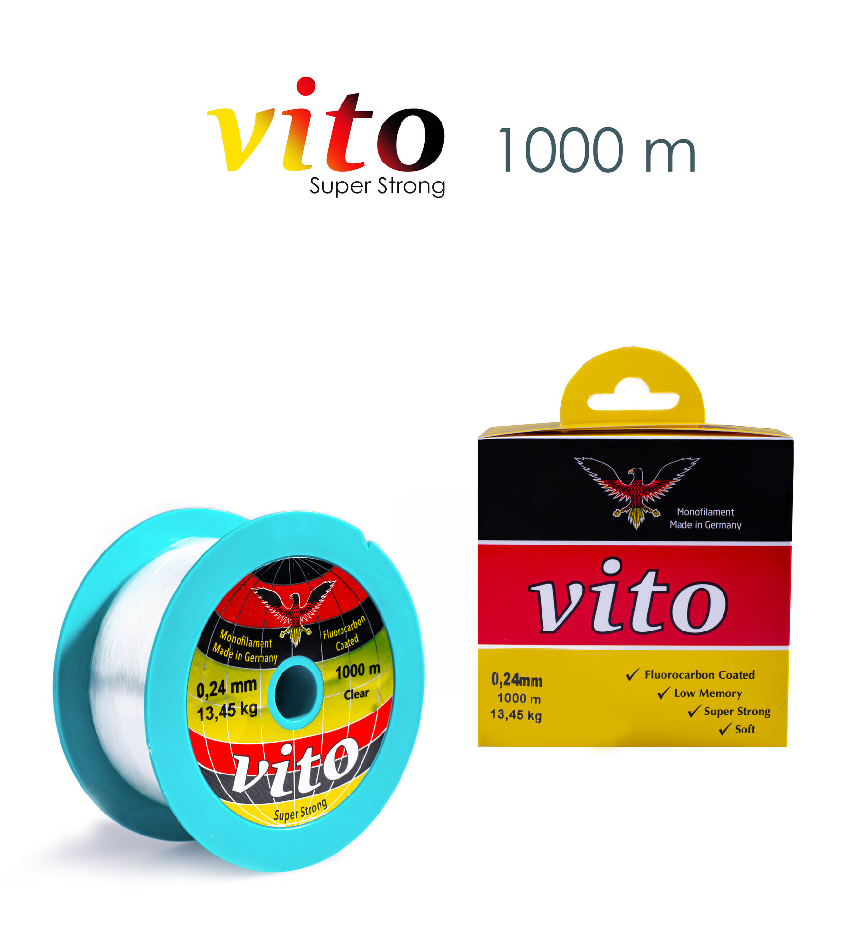 VİTO 0,24 1000M BOBİN MİSİNA ŞEFFAF