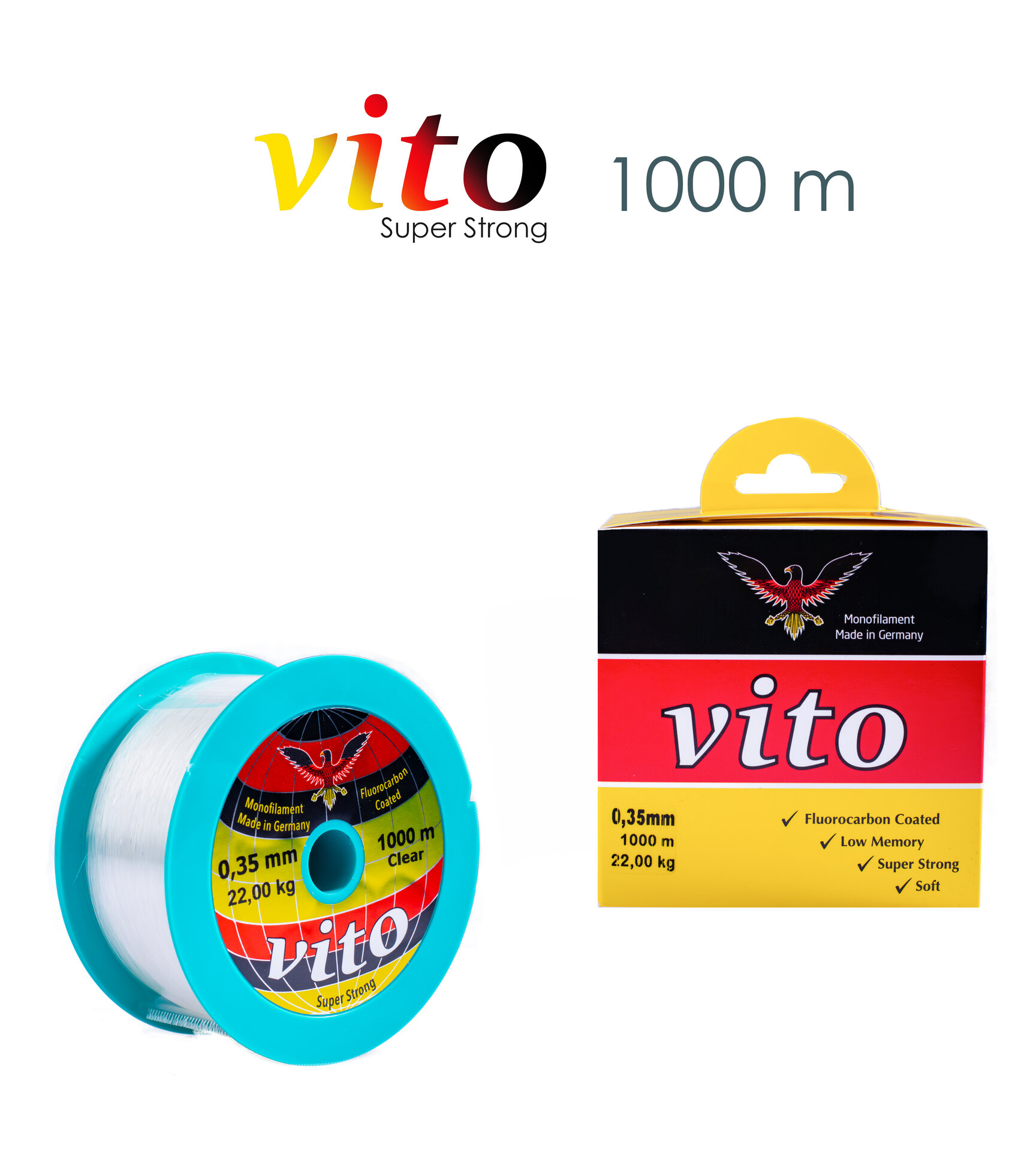 VİTO 0,35 1000M BOBİN MİSİNA ŞEFFAF
