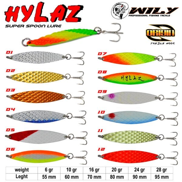 Wily Hylaz Kaşık  20 gr  80 mm - Hologramlı