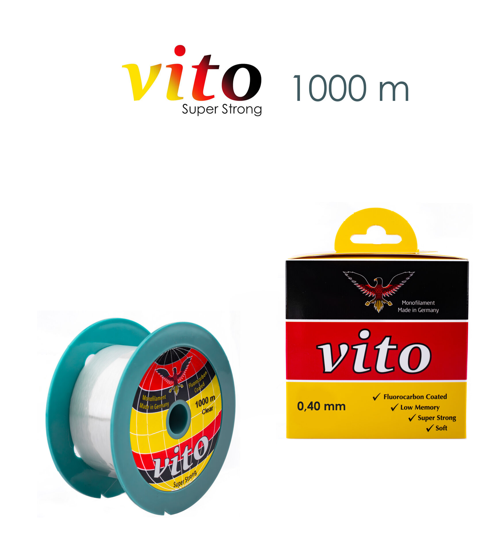 VİTO 0,40 1000M BOBİN MİSİNA ŞEFFAF