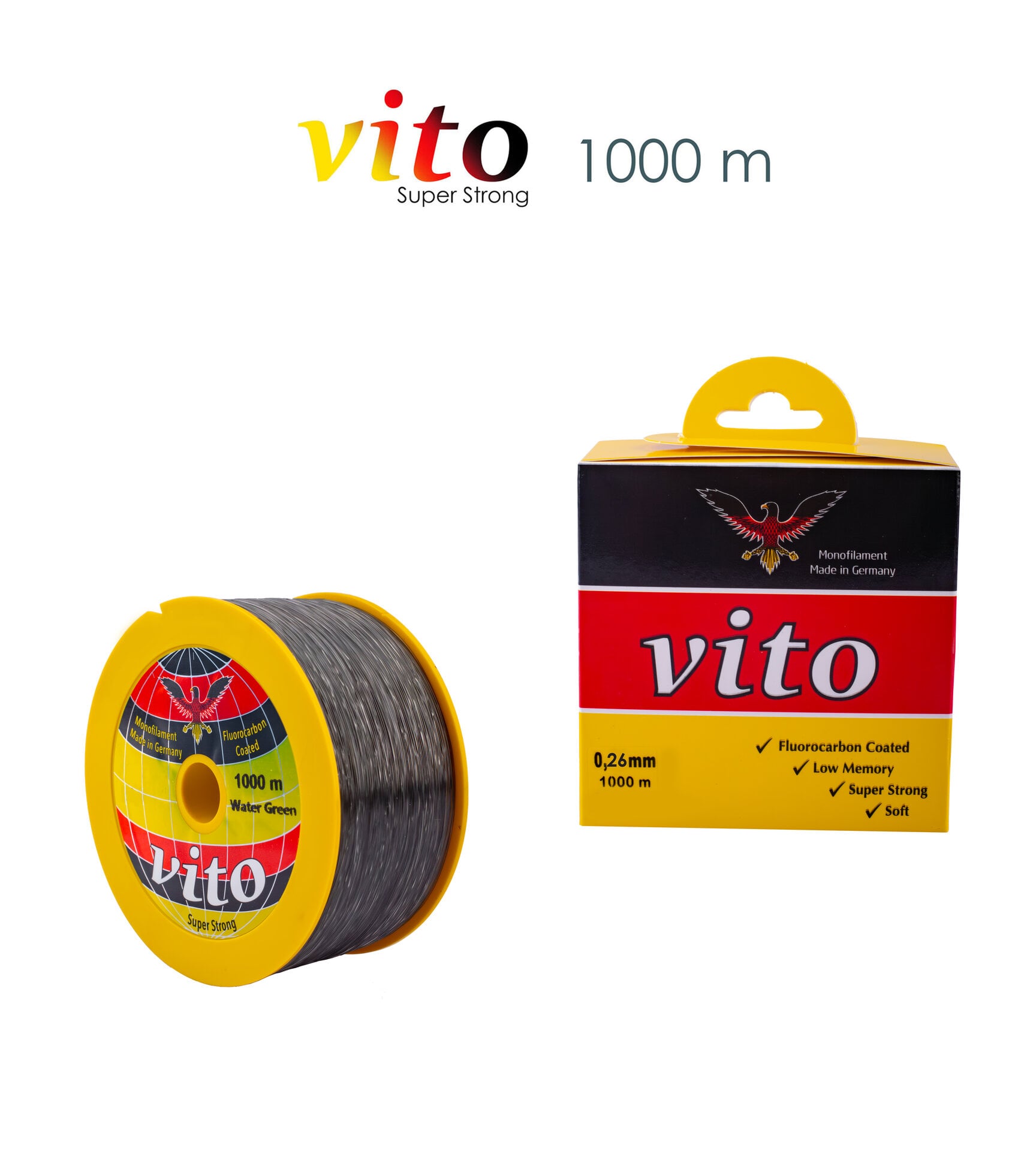 VİTO 0,24 1000M BOBİN MİSİNA YEŞİL