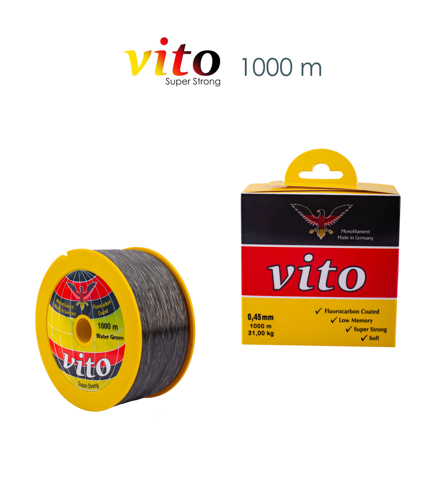 VİTO 0,45 1000M BOBİN MİSİNA YEŞİL