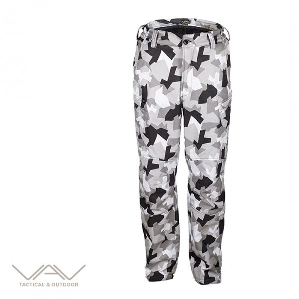 VAV Softshell Pantolon Siyah Beyaz