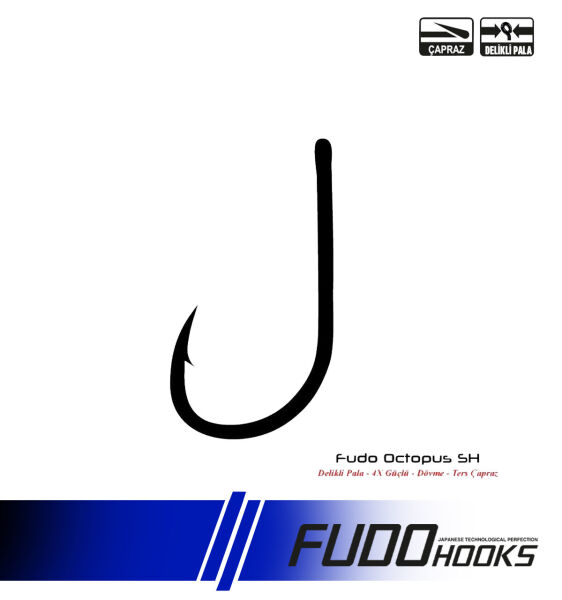 7001 FUDO OCTOPUS SH #6/0 BLACK NIKEL 3P