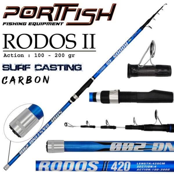 Portfish Rodos Surf 420 cm Olta Kamışı 100-200 gr