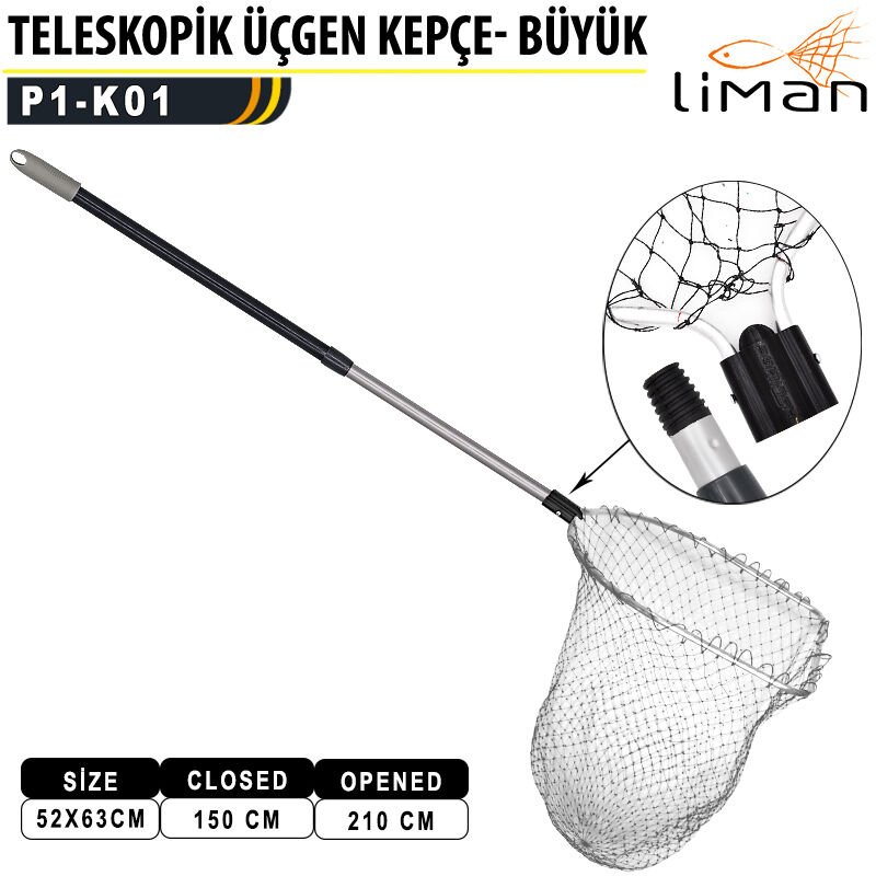 Liman Teleskopik  Üçgen Kepçe Büyük