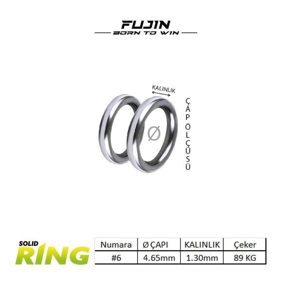 Fujin Solid Ring Halka 6 No