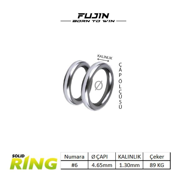 Fujin Solid Ring Halka 6 No