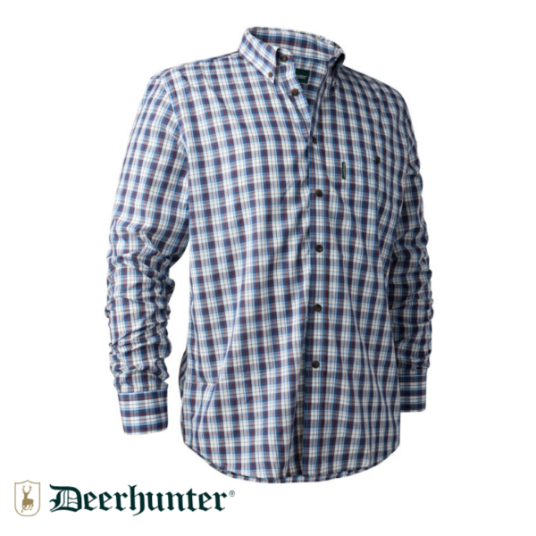 DEERHUNTER Jeff Shirt 78179 Mavi Kareli Gömlek 39