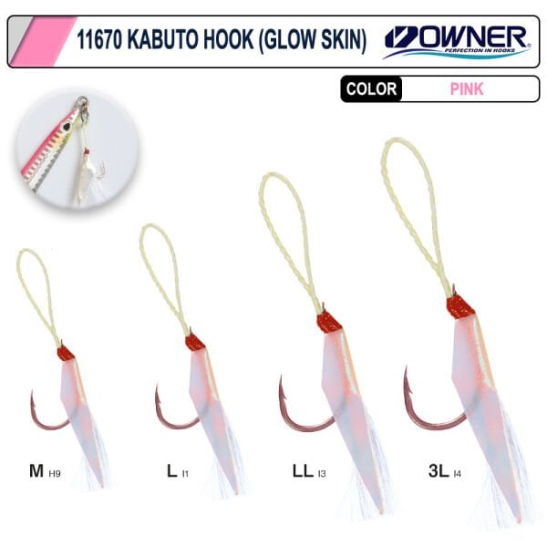 Cultiva 11670 Kabuto Glow Skin Fosforlu Jigging İğnesi