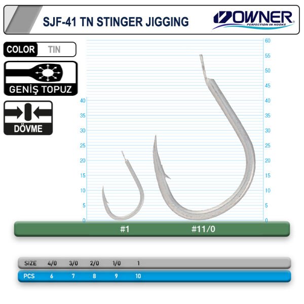 Cultiva SJF-41 11699  Stinger Jigging Jig İğnesi