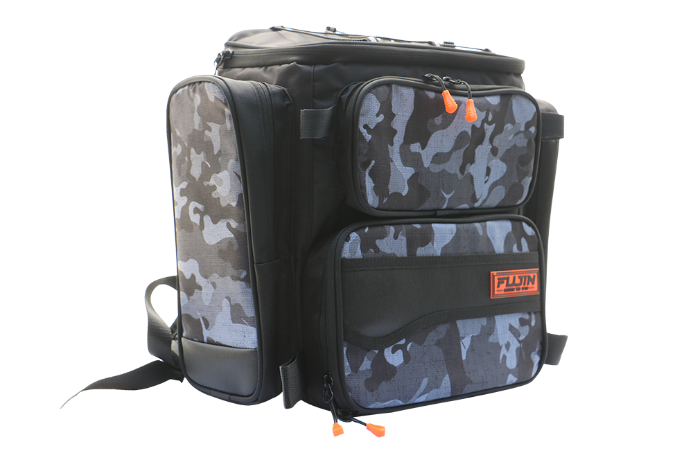 Fujin Black Camo Back Pack - Balıkçı Sırt Çantası