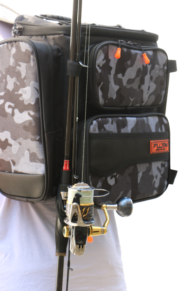 Fujin Black Camo Back Pack - Balıkçı Sırt Çantası