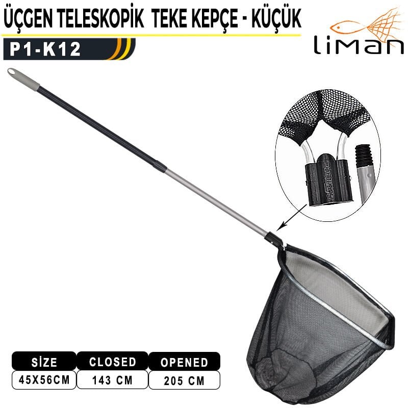 Liman Üçgen Teleskopik Teke Kepçe Küçük