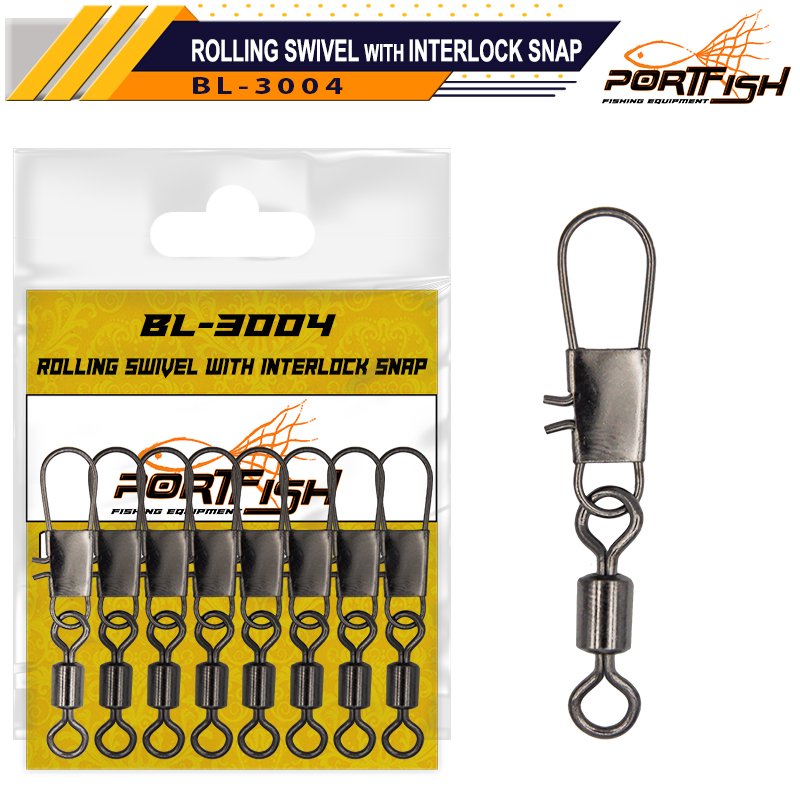 Portfish BL-3004  Bilyalı Fırdöndülü Klips